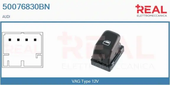 Switch, window regulator (50076830BN)