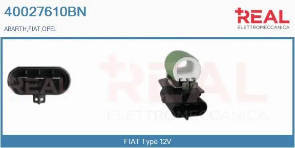 Series resistor, electric motor (radiator fan) (40027610BN)