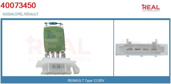 Resistor, interior blower (40073450OE)