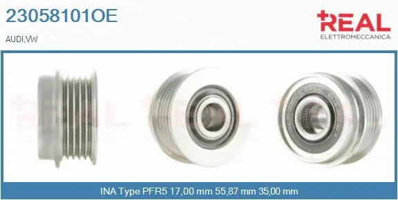 Belt Pulley, alternator (23058101OE)
