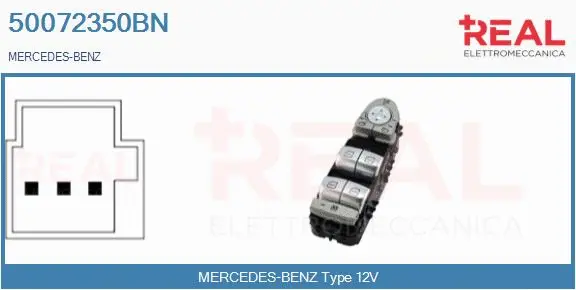 Switch, window regulator (50072350BN)
