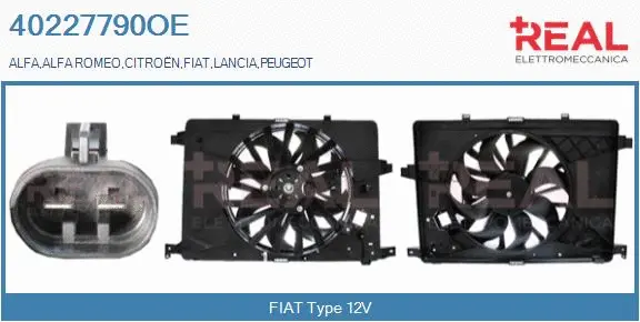 Electric Motor, radiator fan (40227790OE)