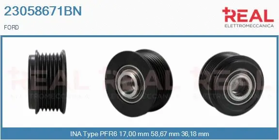 Belt Pulley, alternator (23058671BN)