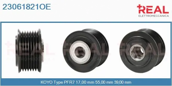 Belt Pulley, alternator (23061821OE)