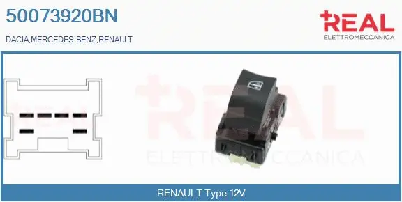 Switch, window regulator (50073920BN)