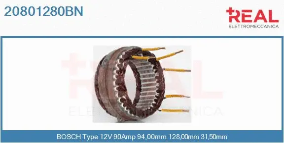 Stator, alternator (20801280BN)