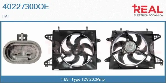 Electric Motor, radiator fan (40227300OE)