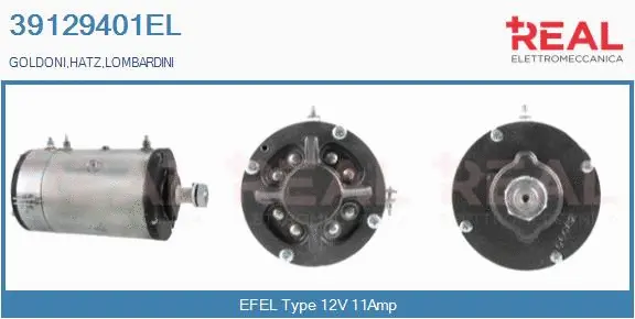 Alternator, starter (39129401EL)