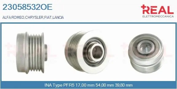 Belt Pulley, alternator (23058532OE)