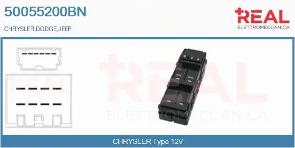 Switch, window regulator (50055200BN)