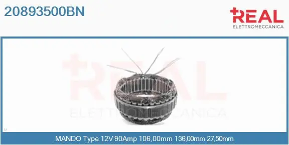 Stator, alternator (20893500BN)