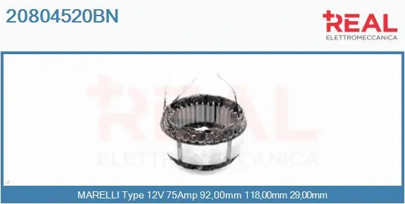 Stator, alternator (20804520BN)