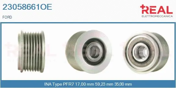 Belt Pulley, alternator (23058661OE)