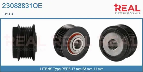 Belt Pulley, alternator (23088831OE)