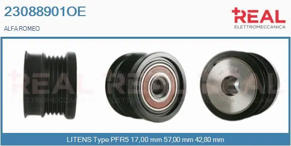 Belt Pulley, alternator (23088901OE)