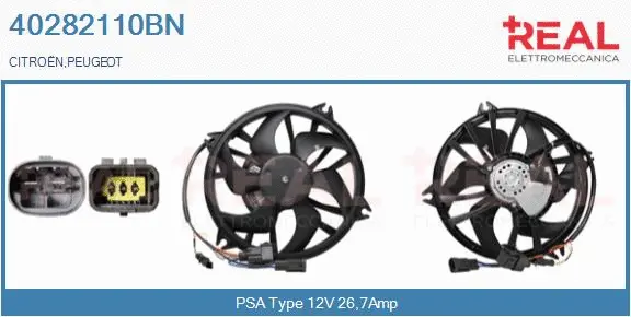 Electric Motor, radiator fan (40282110BN)