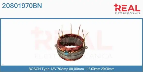 Stator, alternator (20801970BN)
