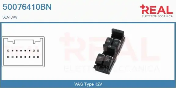 Switch, window regulator (50076410BN)