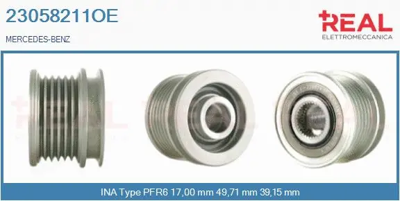 Belt Pulley, alternator (23058211OE)