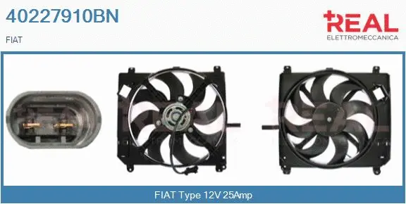 Electric Motor, radiator fan (40227910BN)