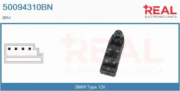 Switch, window regulator (50094310BN)