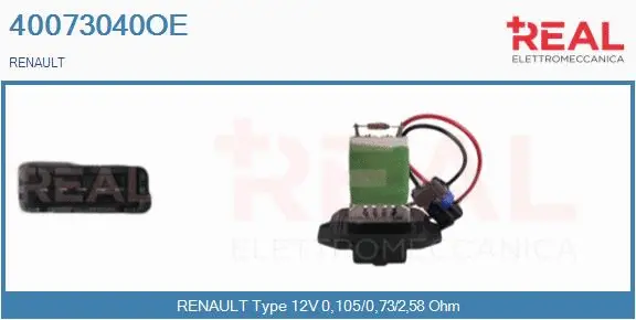 Resistor, interior blower (40073040OE)