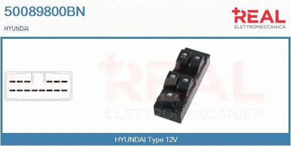 Switch, window regulator (50089800BN)