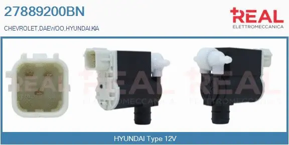 Washer Fluid Pump, window cleaning (27889200BN)