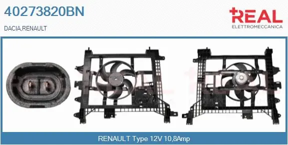 Electric Motor, radiator fan (40273820BN)