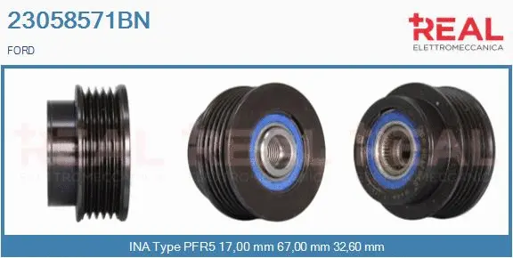 Belt Pulley, alternator (23058571BN)