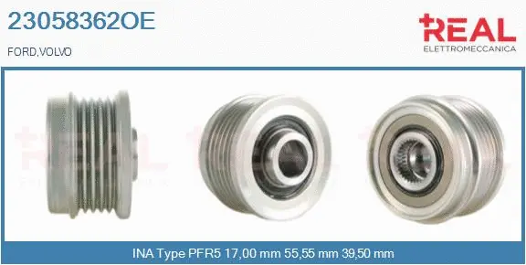 Belt Pulley, alternator (23058362OE)