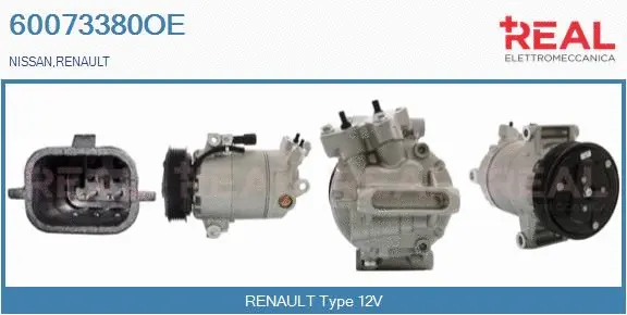 Compressor, air conditioning (60073380OE)