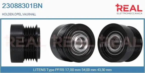 Belt Pulley, alternator (23088301BN)
