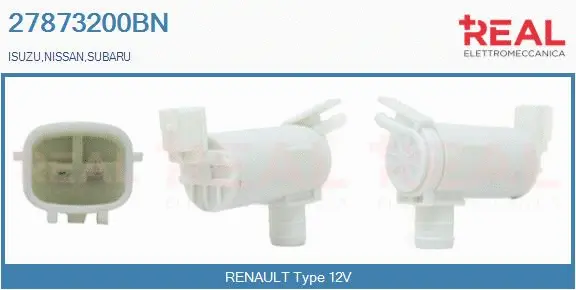 Washer Fluid Pump, window cleaning (27873200BN)