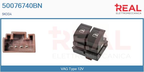 Switch, window regulator (50076740BN)