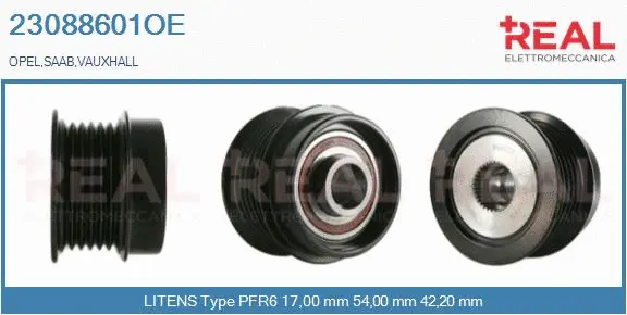 Belt Pulley, alternator (23088601OE)