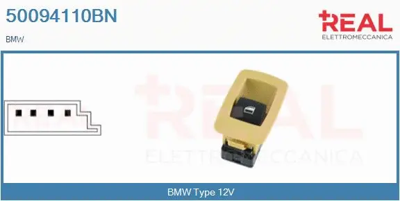Switch, window regulator (50094110BN)