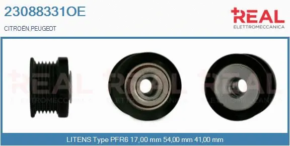 Belt Pulley, alternator (23088331OE)