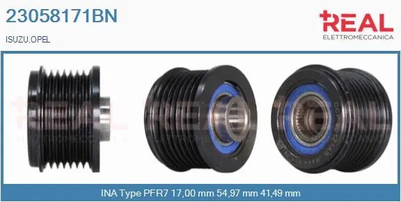 Belt Pulley, alternator (23058171BN)