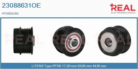 Belt Pulley, alternator (23088631OE)