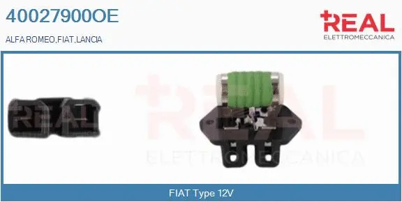 Series resistor, electric motor (radiator fan) (40027900OE)