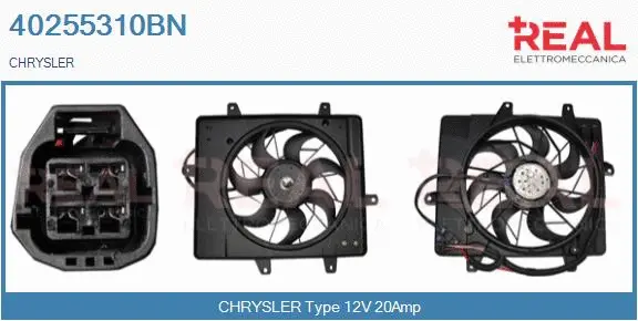 Electric Motor, radiator fan (40255310BN)