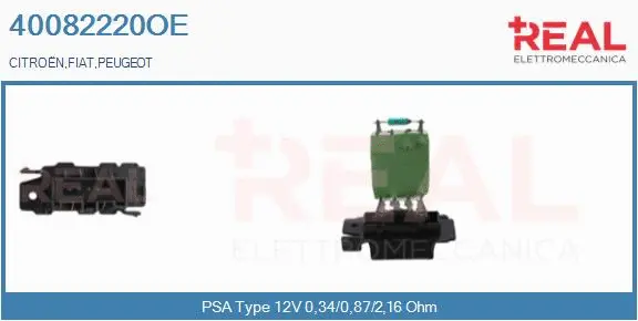 Resistor, interior blower (40082220OE)