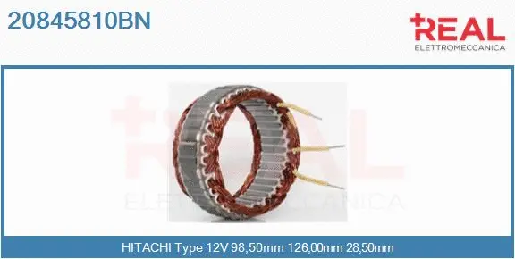 Stator, alternator (20845810BN)