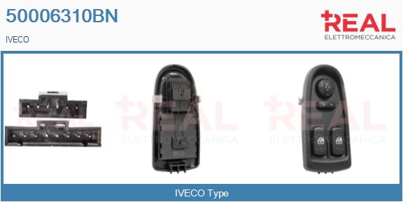 Switch, window regulator (50006310BN)