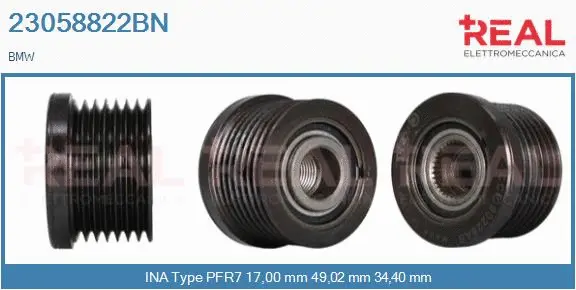 Belt Pulley, alternator (23058822BN)