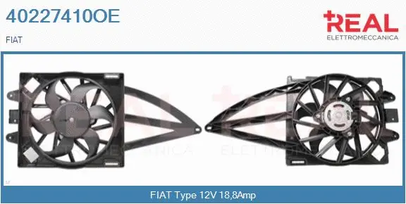 Electric Motor, radiator fan (40227410OE)