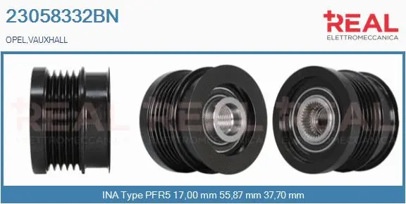 Belt Pulley, alternator (23058332BN)