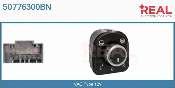 Switch, exterior rearview mirror adjustment (50776300BN)