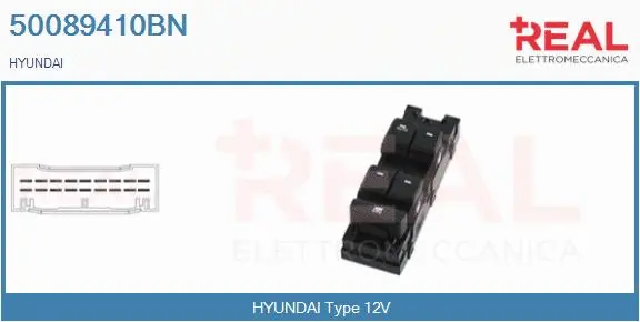 Switch, window regulator (50089410BN)